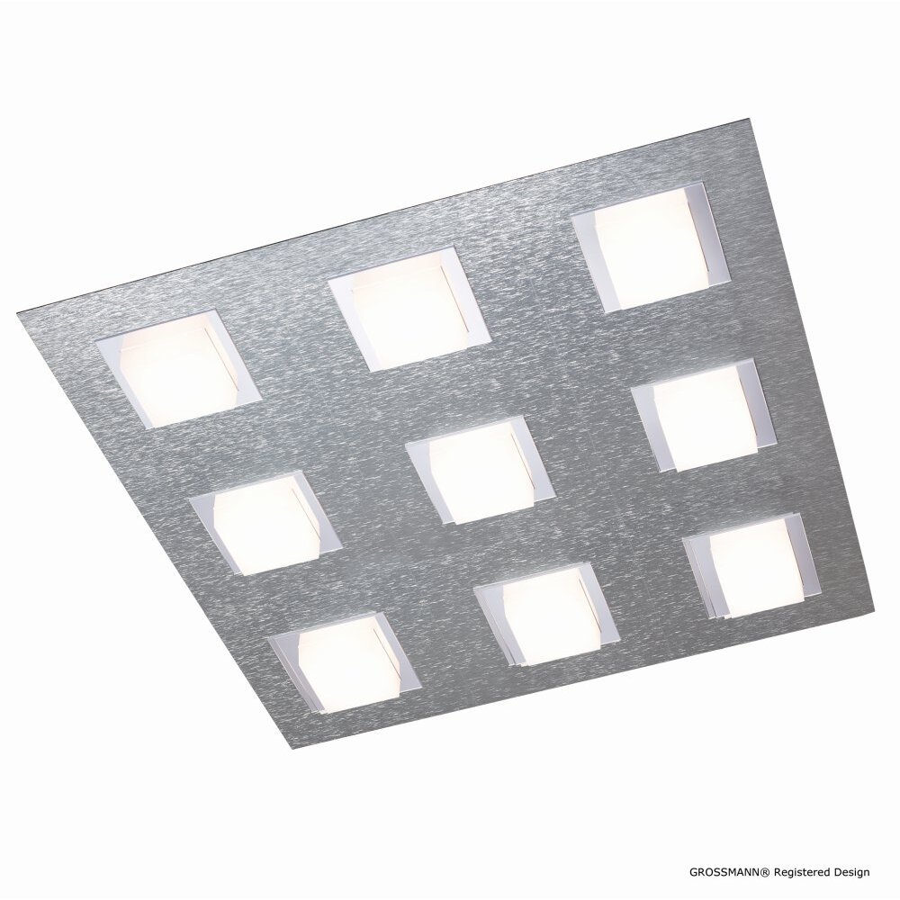 Grossmann BASIC Lámpara de Techo LED Aluminio, 9 luces main product photo