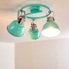 Dompierre Lámpara de Techo Verde, Blanca, 3 luces