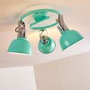 Dompierre Lámpara de Techo Verde, Blanca, 3 luces