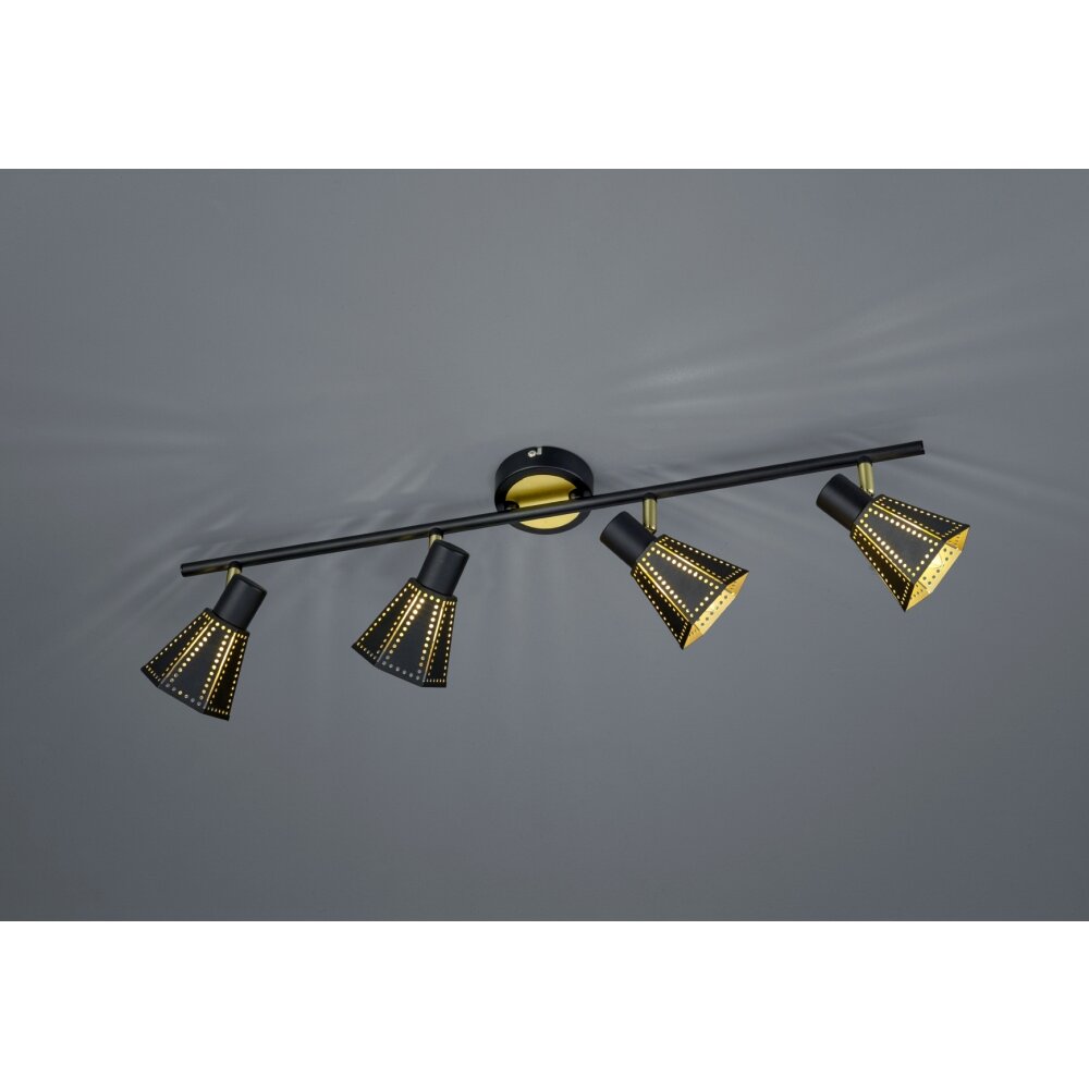 Trio-Leuchten Houston Lámpara de Techo Negro, 4 luces main product photo
