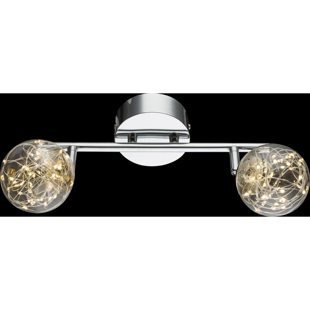 Globo XMAS Lámpara de Techo LED Níquel-mate, 2 luces main product photo