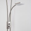 KIMBA Lámpara de pie LED Níquel-mate, 3 luces