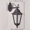 Lignac Aplique para exterior Negro, 1 luz