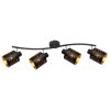 Proyector Globo TUNNO Negro, 4 luces
