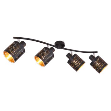 Proyector Globo TUNNO Negro, 4 luces