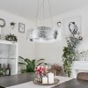 Novara Lámpara suspendida Plata, 3 luces