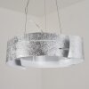 Novara Lámpara suspendida Plata, 3 luces