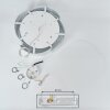 Novara Lámpara suspendida Plata, 3 luces