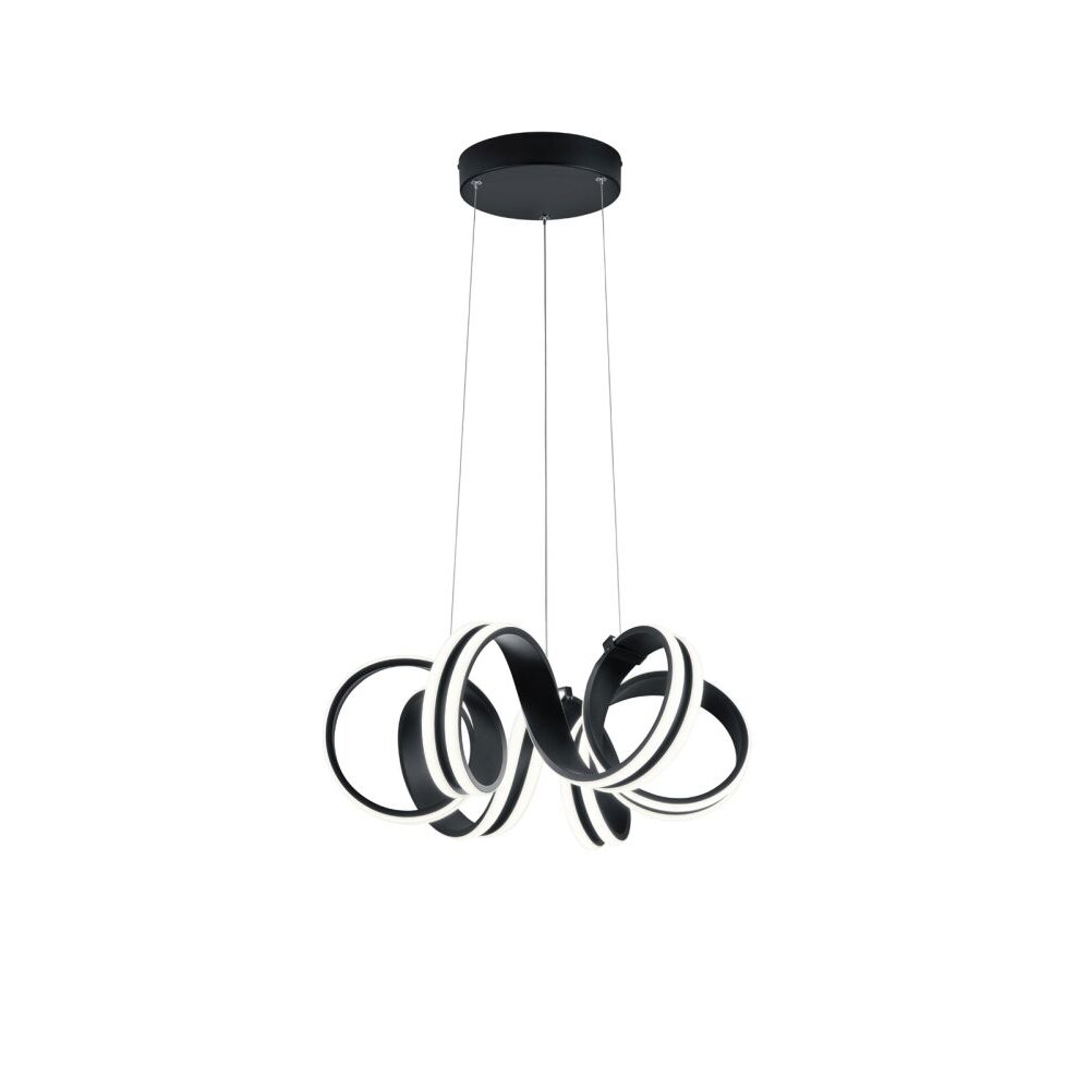 Lámpara Colgante Trio Leuchten CARRERA LED Negro, 1 luz main product photo