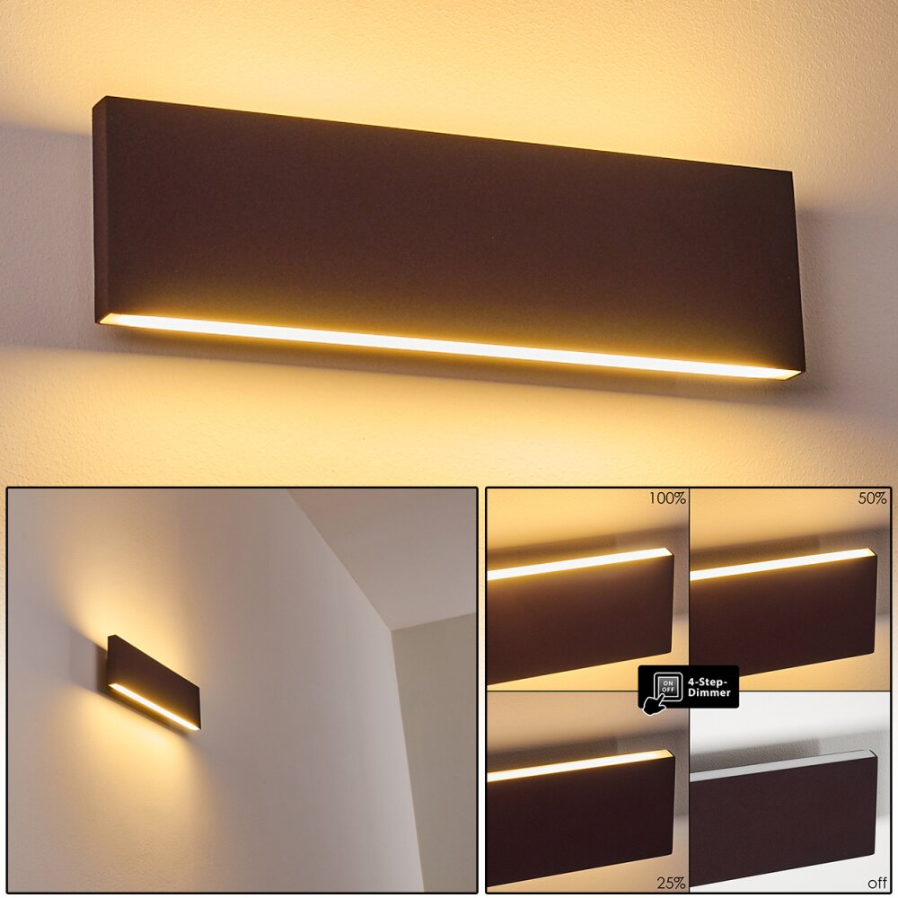 Obion Aplique LED Color óxido, 2 luces main product photo