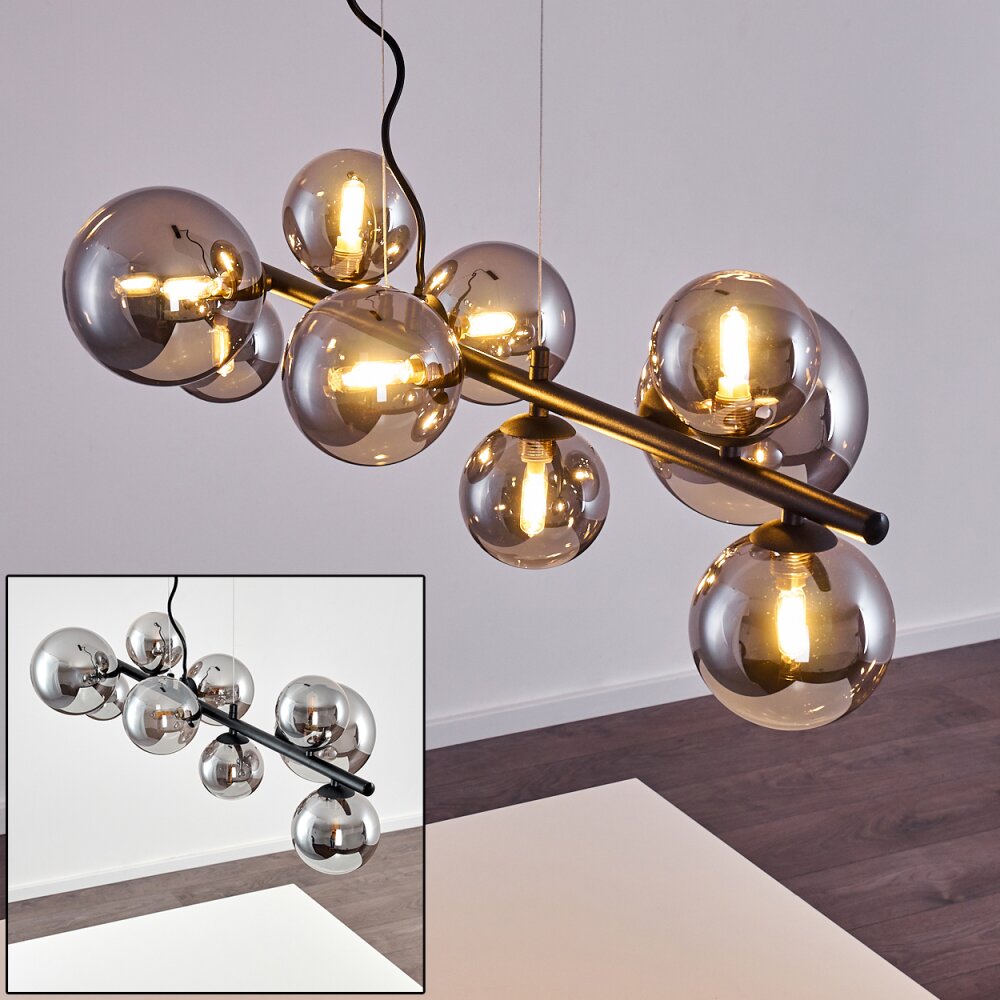 Chehalis Lámpara Colgante LED Negro, 9 luces main product photo