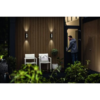 Philips Shadow Aplique para exterior LED Antracita, 2 luces