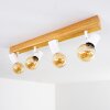 Barbengo Lámpara de Techo Madera clara, Blanca, 4 luces