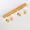 Barbengo Lámpara de Techo Madera clara, Blanca, 4 luces