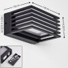 Aplique para exterior Michele LED Negro, 1 luz