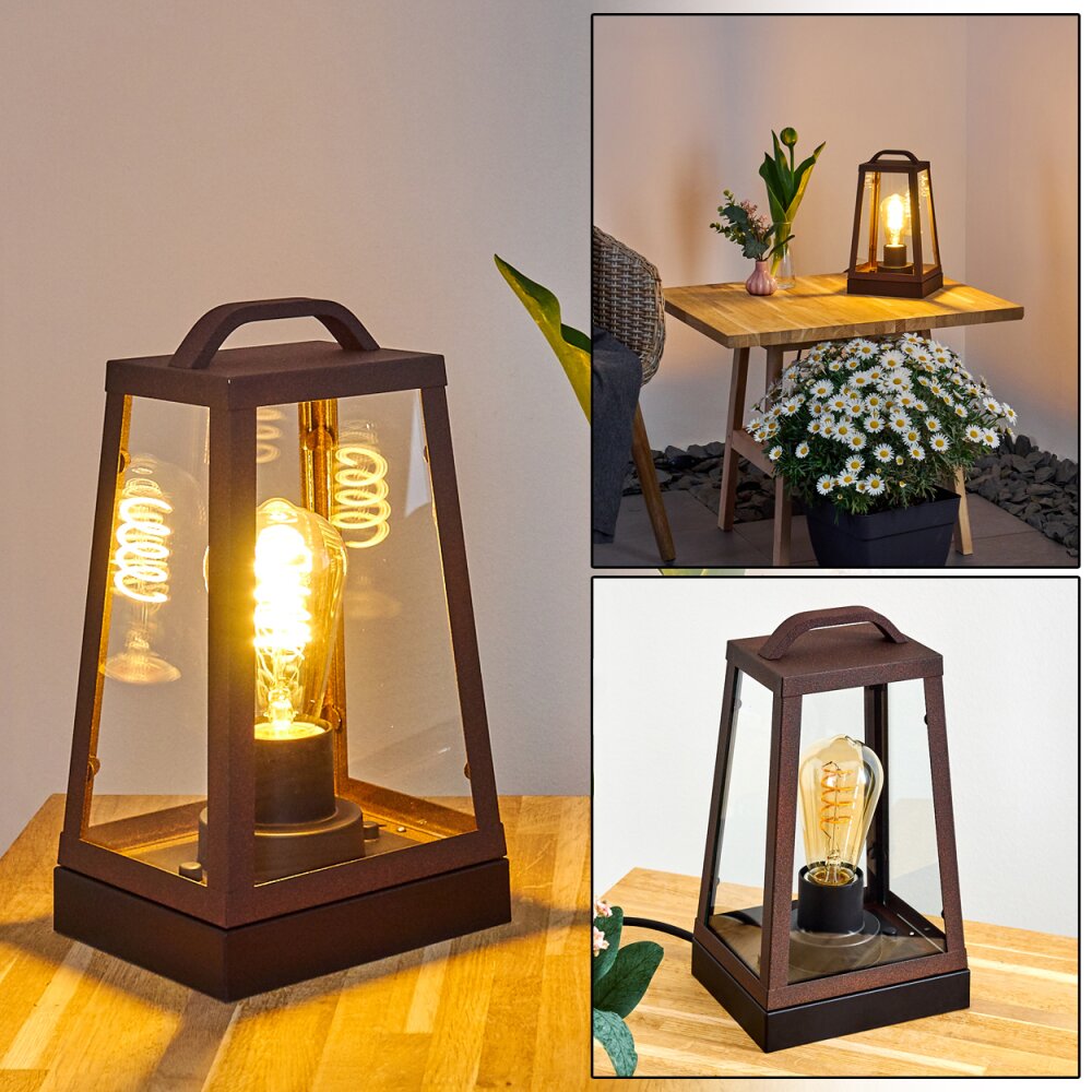 Zakopane Lámpara de mesa Color óxido, Negro, 1 luz main product photo