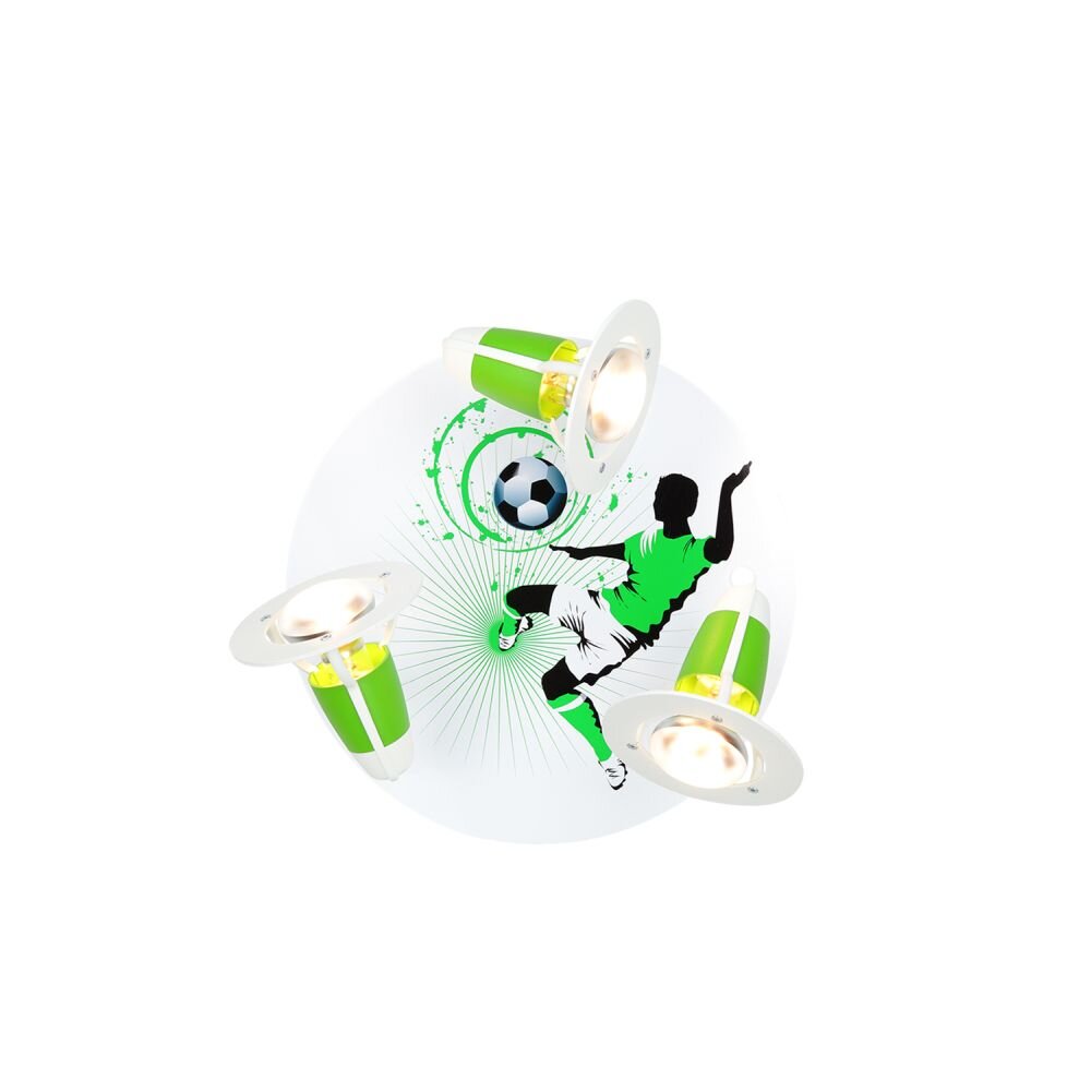 Elobra SOCCER Plafón circular con focos Verde, Blanca, 3 luces main product photo