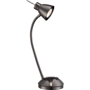 Globo Lámpara de mesa LED Negro, 1 luz