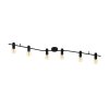 Eglo PASSA RELLA Lámpara de Techo Negro, 6 luces