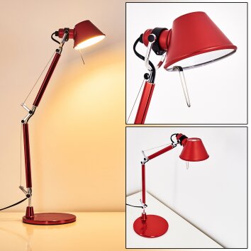 Artemide TOLOMEO MICRO Lámpara de Mesa Rojo, 1 luz