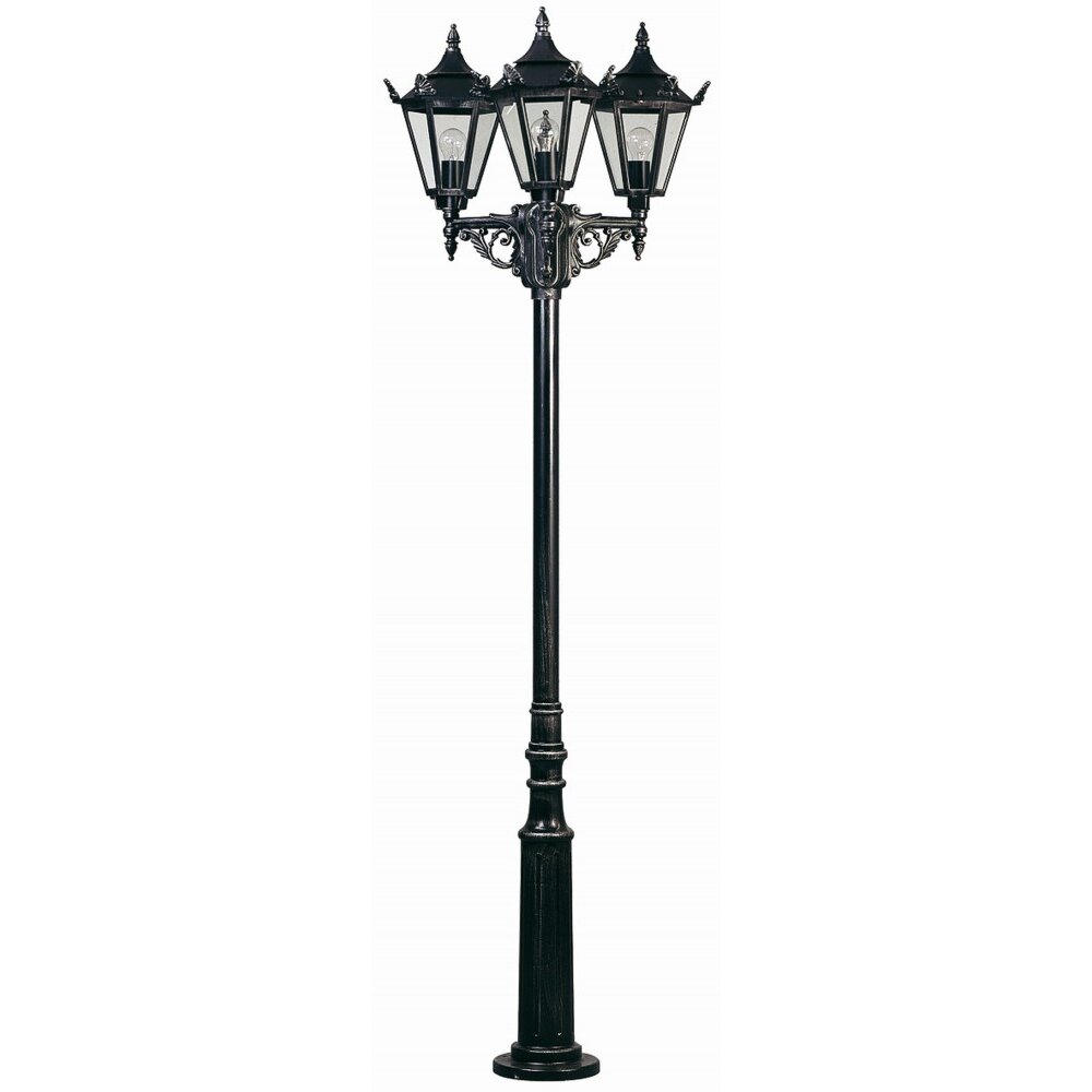 Albert 2049 Aplique para exterior Negro, Plata, 3 luces main product photo