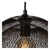 Lucide MESH Lámpara Colgante Gris, 2 luces