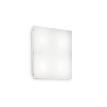 Ideal Lux FLAT Lámpara de Techo Blanca, 1 luz