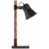 Lámpara de Mesa Brilliant Plow Madera oscura, Negro, 1 luz