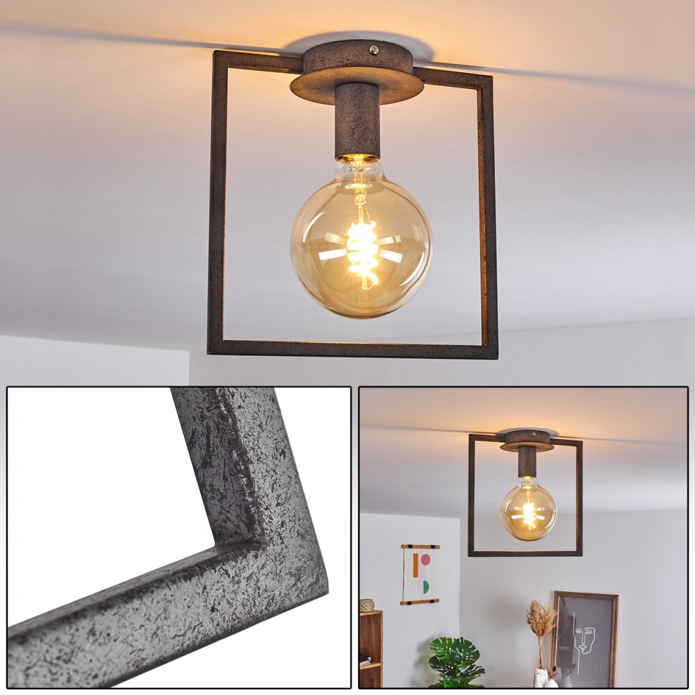 Guinan Lámpara de Techo Gris, Negro, 1 luz main product photo
