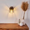 Haervej Aplique Madera oscura, Negro, 1 luz
