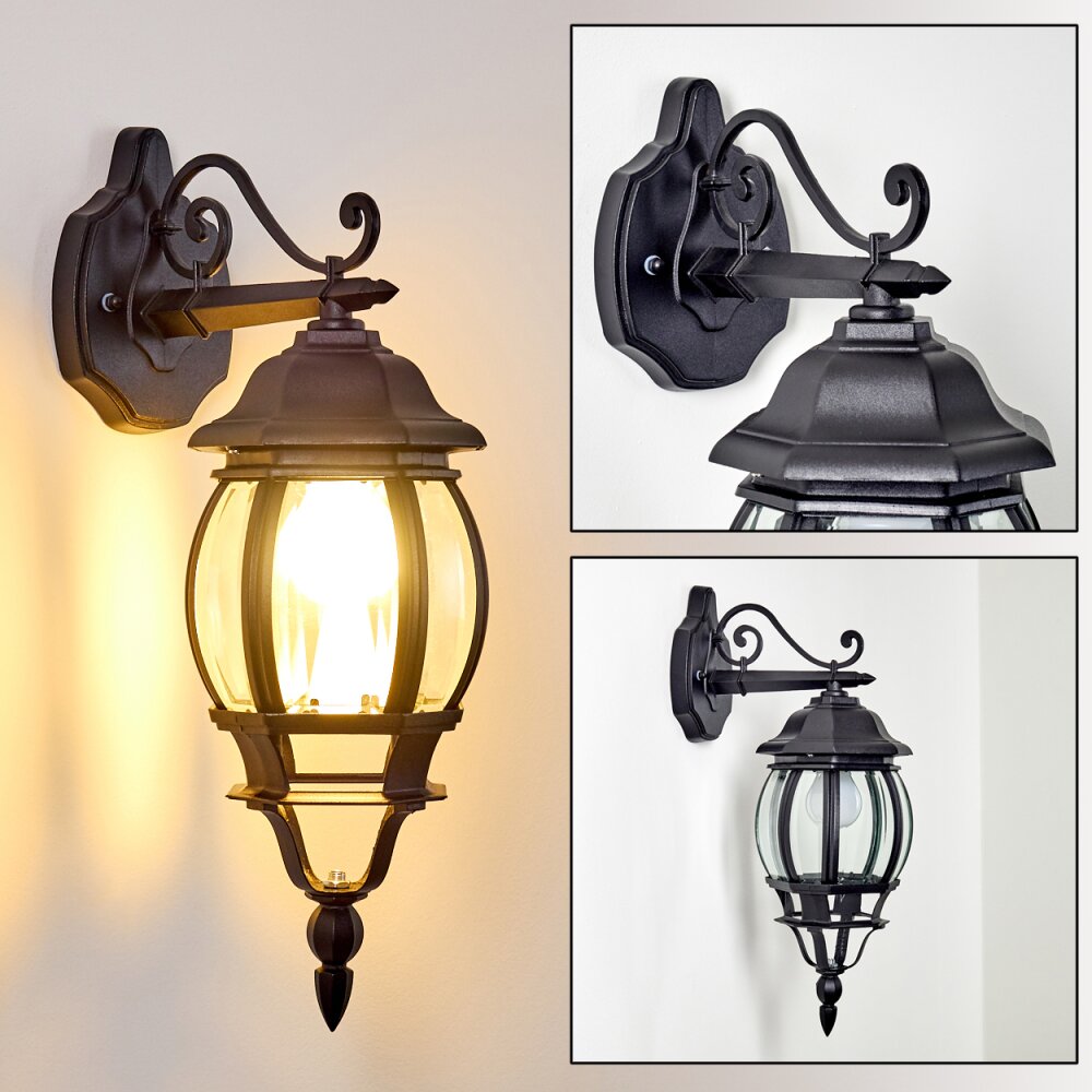 Lentua Aplique para exterior Negro, 1 luz main product photo