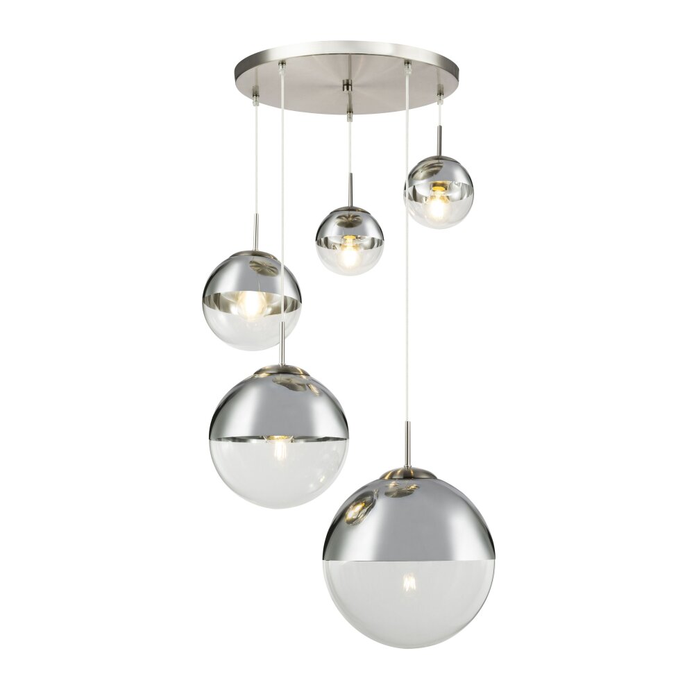 Globo VARUS Lámpara Colgante Níquel-mate, 5 luces main product photo