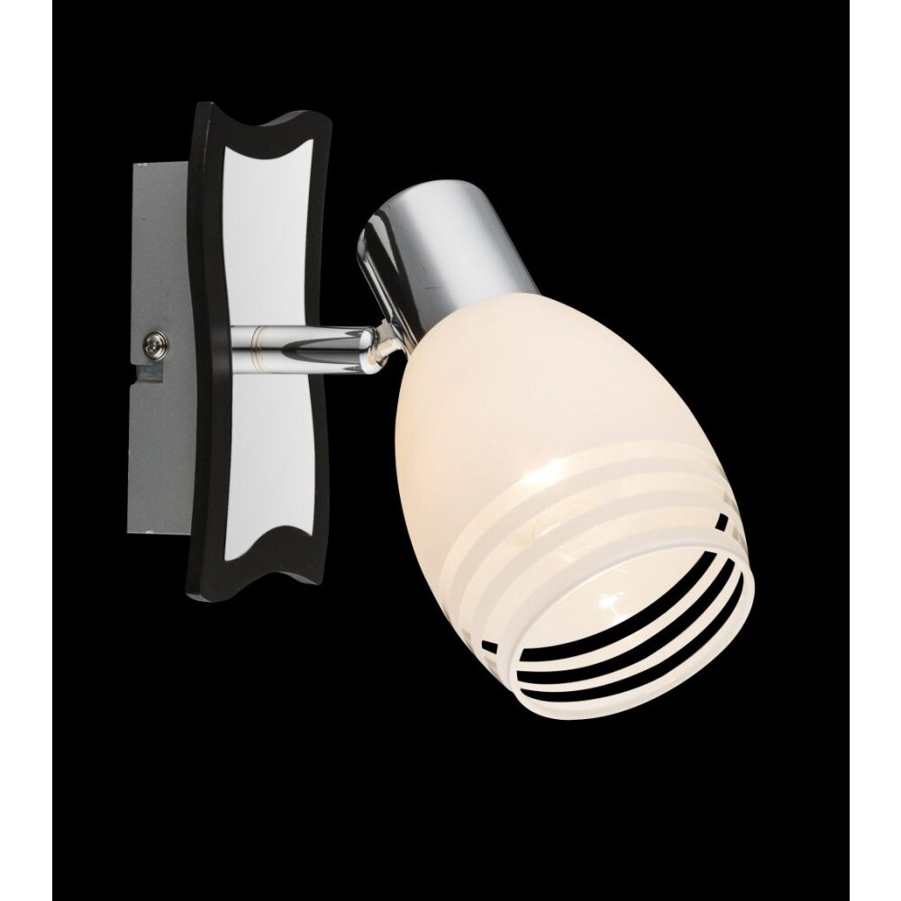 Globo Aplique Cromo, Vidrio, 1 luz main product photo