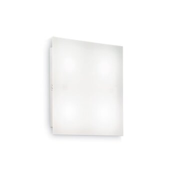 Ideal Lux FLAT Lámpara de Techo Blanca, 4 luces