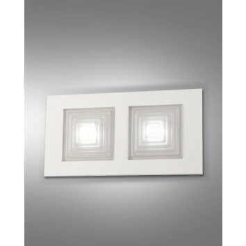 Fabas Luce Formia Aplique LED Blanca, 2 luces