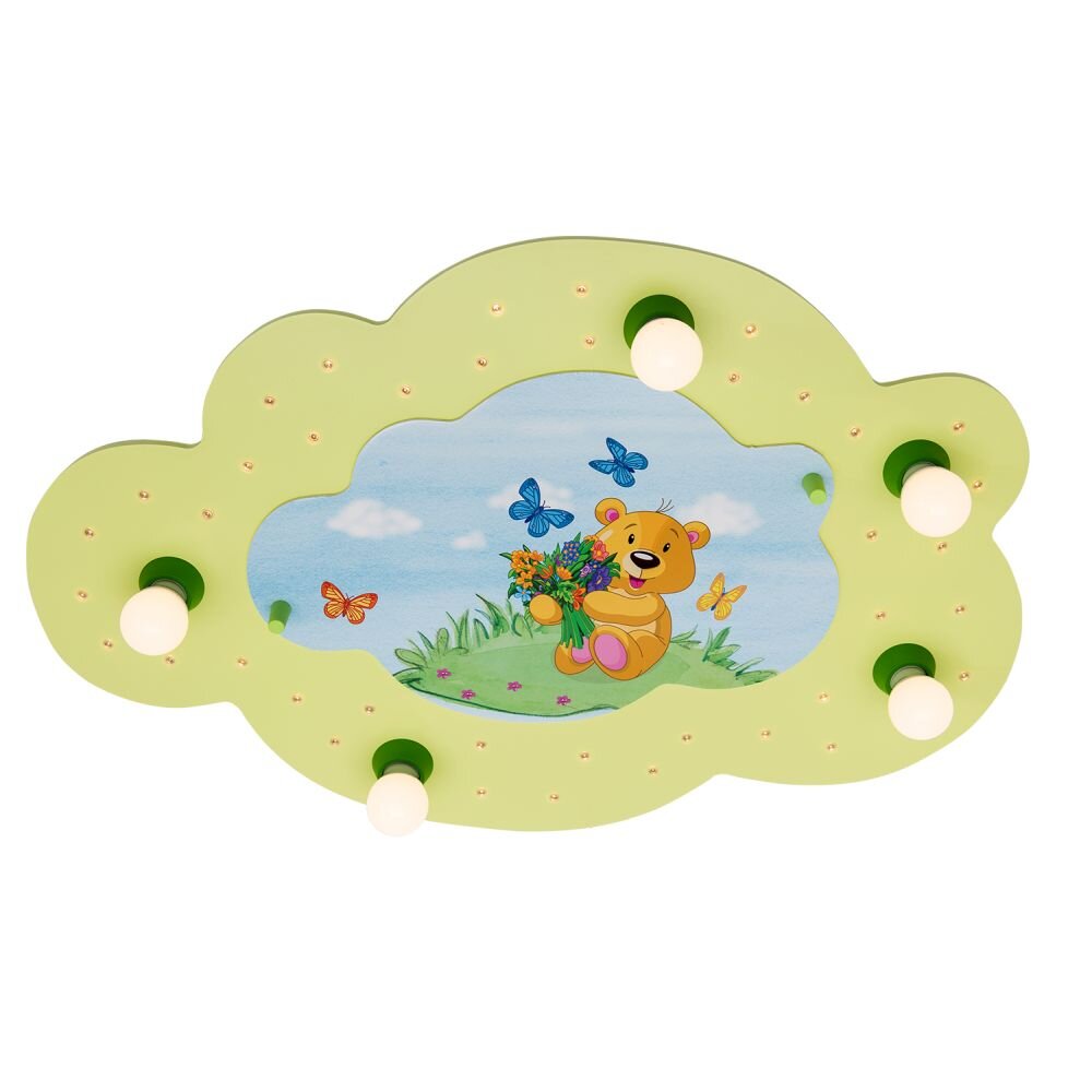 Elobra TEDDYBÄR Aplique Verde, 5 luces main product photo