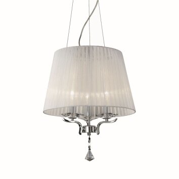 Ideal Lux PEGASO Lámpara Colgante Blanca, 3 luces