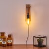 Sunnyvale Aplique Marrón, Madera clara, Negro, 1 luz