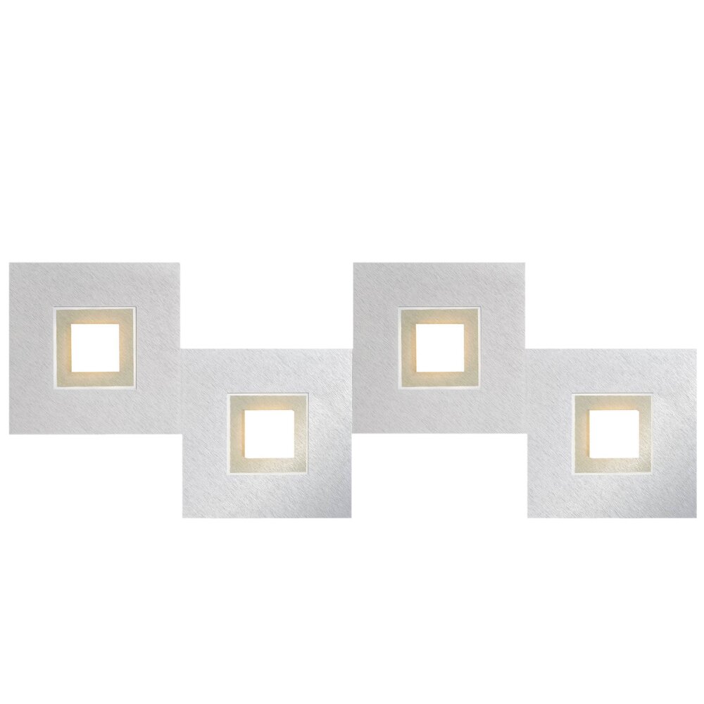 Grossmann KARREE Lámpara de Techo LED Aluminio, champán, 4 luces main product photo