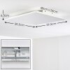 Antria Lámpara de Techo LED Blanca, 1 luz, Cambia de color