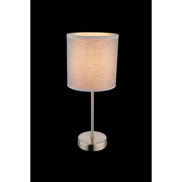 Globo Lámpara de mesa Níquel-mate, 1 luz