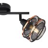 Globo BELLONA Proyector Negro, 2 luces