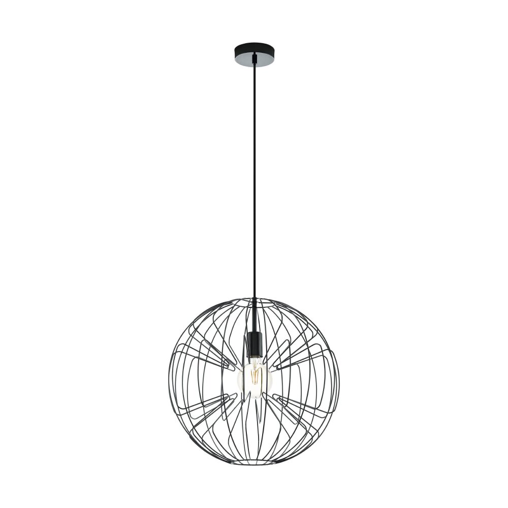 Eglo OKINZURI Lámpara Colgante Níquel-mate, Negro, 1 luz main product photo