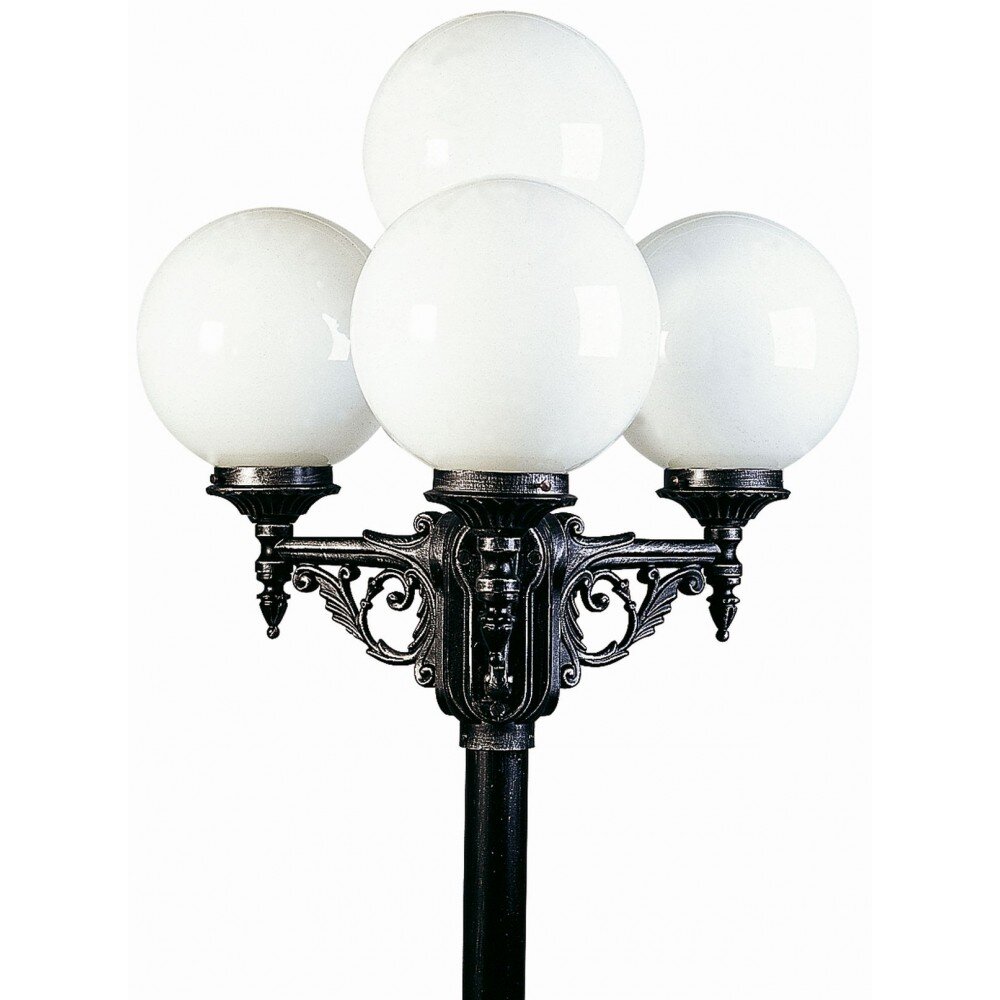 Albert 2051 Aplique para exterior Negro, Plata, 4 luces main product photo