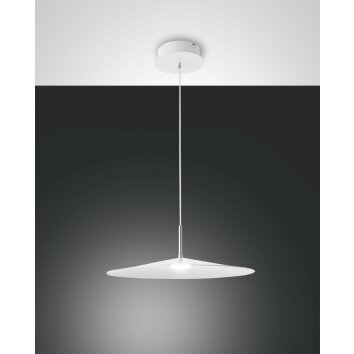 Fabas Luce Kasa Lámpara Colgante LED Blanca, 1 luz