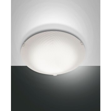 Fabas Luce Gera Lámpara de Techo LED Blanca, 1 luz