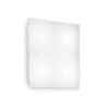 Ideal Lux FLAT Lámpara de Techo Blanca, 4 luces