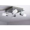Trio 8214 Lámpara de techo LED Aluminio, Cromo, Acero inoxidable, 4 luces