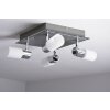 Trio 8214 Lámpara de techo LED Aluminio, Cromo, Acero inoxidable, 4 luces