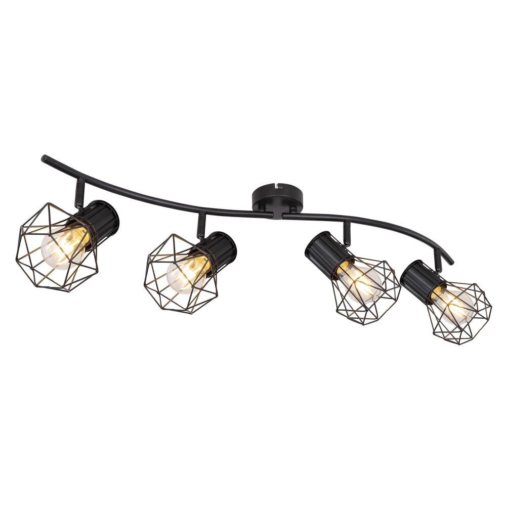 Globo PRISKA Proyector Negro, 4 luces main product photo